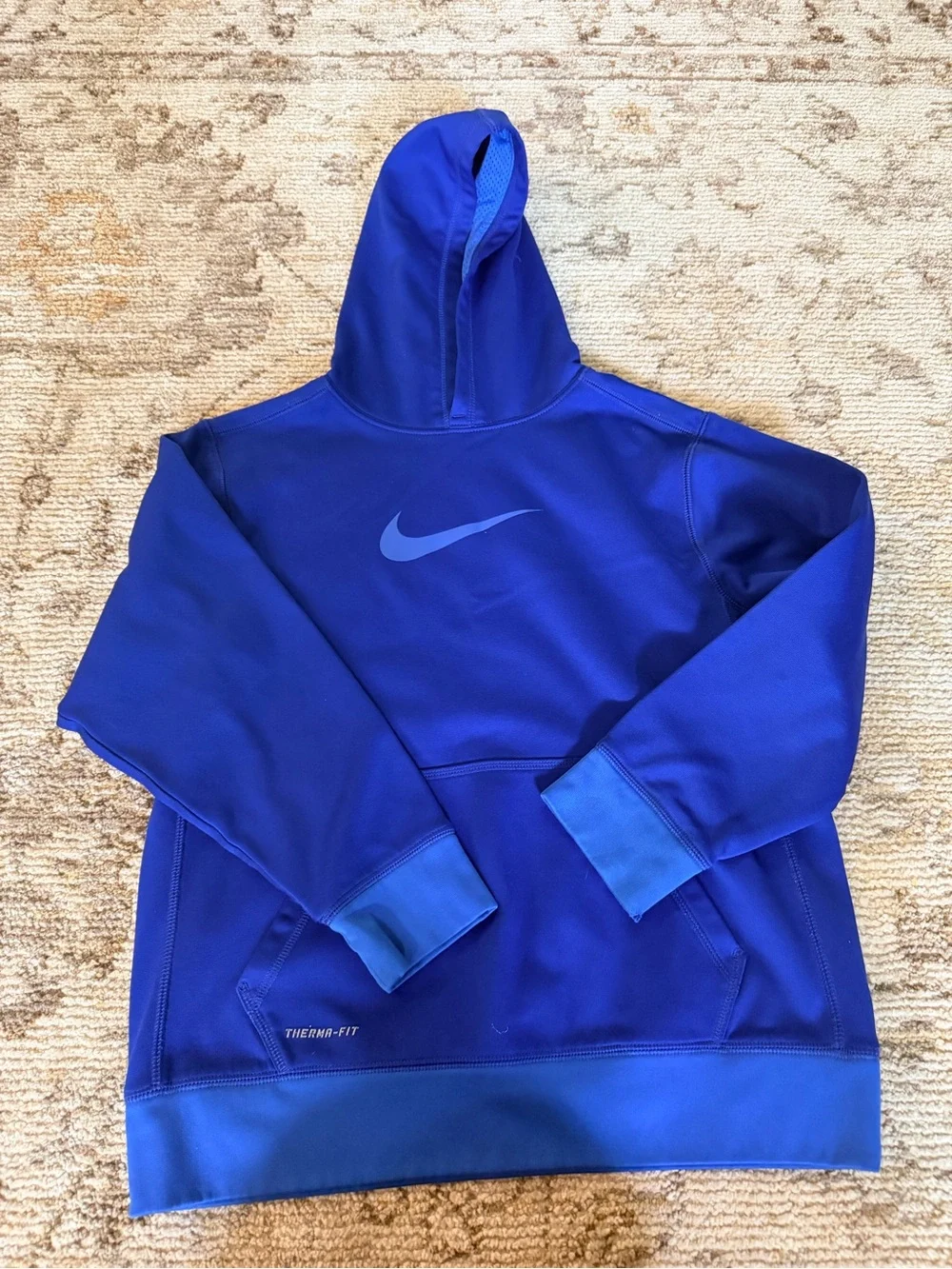 Nike Blue Therma-FIT Hooded Pullover